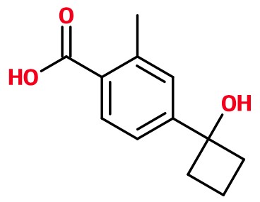 (image for) MC085300 4-(1-Hydroxycyclobutyl)-2-methylbenzoic acid